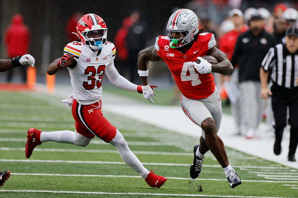Jeremiah Smith, Julian Sayin star as No. 5 Ohio State beats Maryland 45-16 before brutal stretch